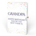 Happy Birthday Confetti Cake Music and Lights Pop-Up Card and Sentiment Set for Grandpa