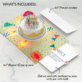 Happy Birthday Confetti Cake Music and Lights Pop-Up Card and Sentiment Set for Niece