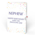 Happy Birthday Confetti Cake Music and Lights Pop-Up Card and Sentiment Set for Nephew