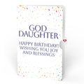 Happy Birthday Confetti Cake Music and Lights Pop-Up Card and Sentiment Set for Goddaughter
