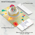 Happy Birthday Confetti Cake Music and Lights Pop-Up Card and Sentiment Set for Son-in-law