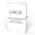Happy Birthday Confetti Cake Music and Lights Pop-Up Card and Sentiment Set for Uncle
