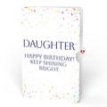 Happy Birthday Balloons Music and Lights Pop-Up Card and Sentiment Set for Daughter