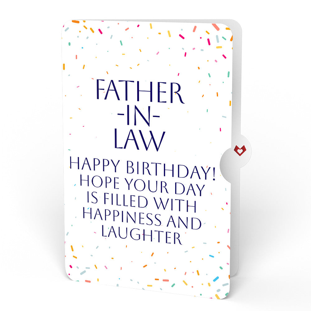 Happy Birthday Balloons Music and Lights Pop-Up Card and Sentiment Set for Father-in-law