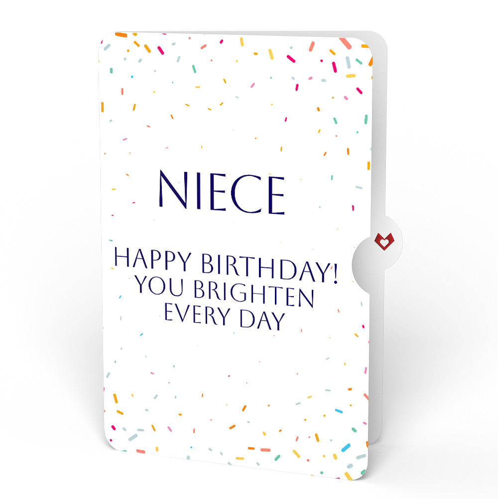 Happy Birthday Balloons Music and Lights Pop-Up Card and Sentiment Set for Niece