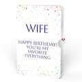 Happy Birthday Balloons Music and Lights Pop-Up Card and Sentiment Set for Wife