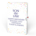 Happy Birthday Balloons Music and Lights Pop-Up Card and Sentiment Set for Son-in-law