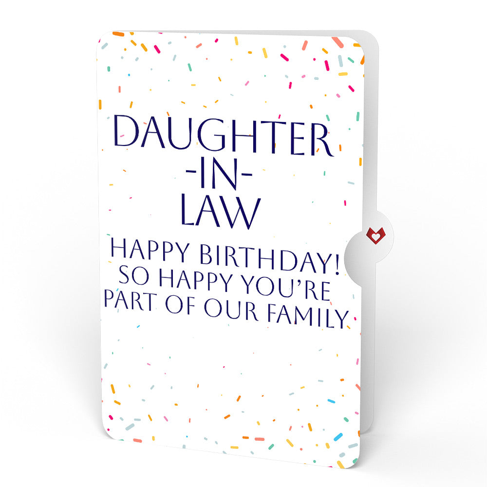 Happy Birthday Balloons Music and Lights Pop-Up Card and Sentiment Set for Daughter-in-law