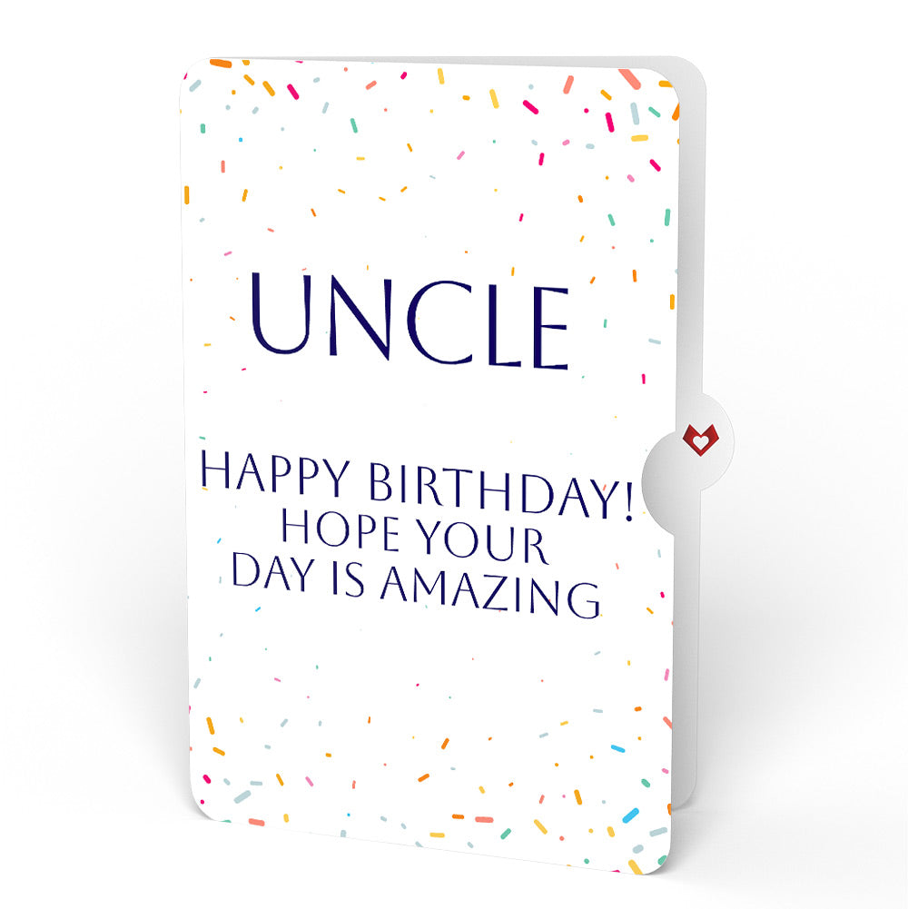 Happy Birthday Balloons Music and Lights Pop-Up Card and Sentiment Set for Uncle