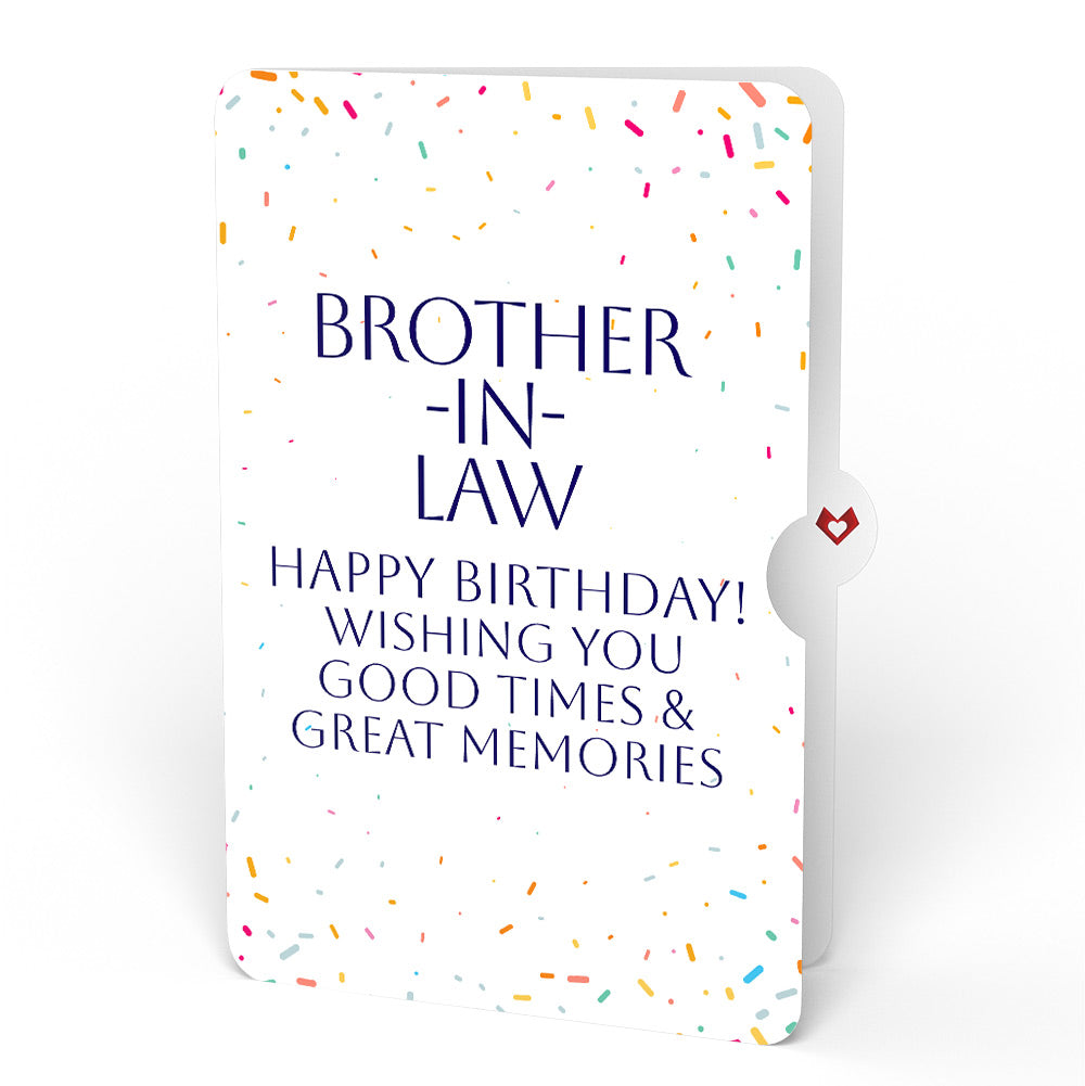 Happy Birthday Balloons Music and Lights Pop-Up Card and Sentiment Set for Brother-In Law