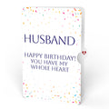 Happy Birthday Balloons Music and Lights Pop-Up Card and Sentiment Set for Husband