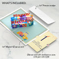 Wishing You a Happy 1st Birthday Music and Lights Pop-Up Card and Party Hat Sentiment Set