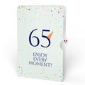 Wishing You a Happy 65th Birthday Music and Lights Pop-Up Card and Party Hat Sentiment Set