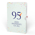 Wishing You a Happy 95th Birthday Music and Lights Pop-Up Card and Party Hat Sentiment Set