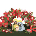 A Child Is Born Christmas Pop-Up Card and Poinsettia First Christmas Sentiment Set for Partner