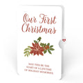 A Child Is Born Christmas Pop-Up Card and Poinsettia First Christmas Sentiment Set for Partner