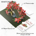 A Child Is Born Christmas Pop-Up Card and Poinsettia First Christmas Sentiment Set for Partner
