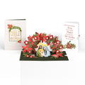 A Child Is Born Christmas Pop-Up Card and Poinsettia Merry & Plentiful Sentiment Set