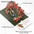 A Child Is Born Christmas Pop-Up Card and Poinsettia Merry & Plentiful Sentiment Set