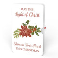 A Child Is Born Christmas Pop-Up Card and Poinsettia Light of Christ Sentiment Set