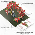 A Child Is Born Christmas Pop-Up Card and Poinsettia Sentiment Set for Friend