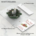 Winter Greens Christmas Candle Pop-Up Card and Sentiment Set for Partner