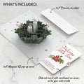 Winter Greens Christmas Candle Pop-Up Card and Sentiment Set for Baby