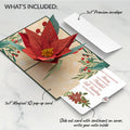 Christmas Poinsettia Bloom Pop-Up Card and Merry & Plentiful Sentiment Set