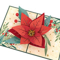 Christmas Poinsettia Bloom Pop-Up Card  and Peace & Joy Sentiment Set