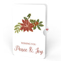 Christmas Poinsettia Bloom Pop-Up Card  and Peace & Joy Sentiment Set
