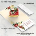 Holiday Poinsettia Sleigh Pop-Up Card and Merry & Plentiful Sentiment Set