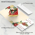 Holiday Poinsettia Sleigh Pop-Up Card and Light of Christ Sentiment Set