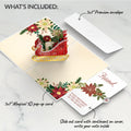 Holiday Poinsettia Sleigh Pop-Up Card and Sentiment Set for Friend
