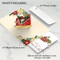 Holiday Poinsettia Sleigh Pop-Up Card and Peace & Joy Sentiment Set