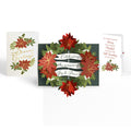 Season's Greetings Poinsettia Wreath Pop-Up Card and Merry & Plentiful Sentiment Set
