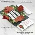 Season's Greetings Poinsettia Wreath Pop-Up Card and Merry & Plentiful Sentiment Set
