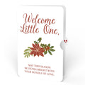 Season's Greetings Poinsettia Wreath Pop-Up Card and Christmas Sentiment Set for Baby