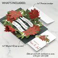 Season's Greetings Poinsettia Wreath Pop-Up Card and Peace & Joy Sentiment Set