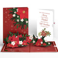 Poinsettia & Pine Christmas Pop-Up Card and Merry & Plentiful Sentiment Set