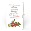 Poinsettia & Pine Christmas Pop-Up Card and Merry & Plentiful Sentiment Set