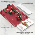 Poinsettia & Pine Christmas Pop-Up Card and Blooming Love Sentiment Set for Family