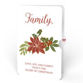 Stained Glass Winter Cardinal Pop-Up Gift and Poinsettia Christmas Sentiment Set for Family