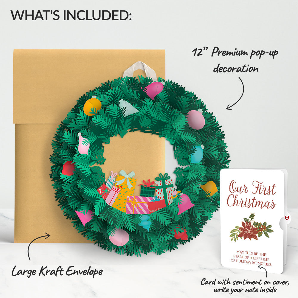 Christmas Joy Wreath and Poinsettia Sentiment Set for Partner