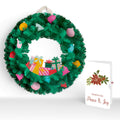 Christmas Joy Wreath and Poinsettia Peace & Joy Sentiment Set