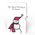 Warm Wishes Snowman Holiday Suncatcher Card and Sentiment Set for Partner