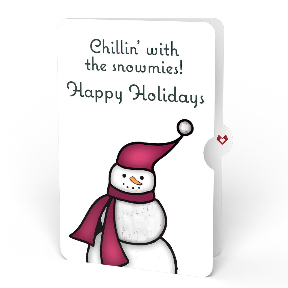 Warm Wishes Snowman Suncatcher Card and Chillin’ Holiday Sentiment Set