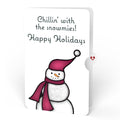 Warm Wishes Snowman Suncatcher Card and Chillin’ Holiday Sentiment Set