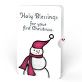 Warm Wishes Snowman First Christmas Suncatcher Card and Sentiment Set