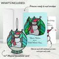Warm Wishes Snowman First Christmas Suncatcher Card and Sentiment Set
