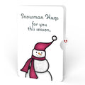 Warm Wishes Snowman Winter Suncatcher Card and Hugs for You Sentiment Set